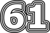 61 - изображение числа шестьдесят один (фото 7)
