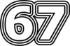 67 - изображение числа шестьдесят семь (фото 7)