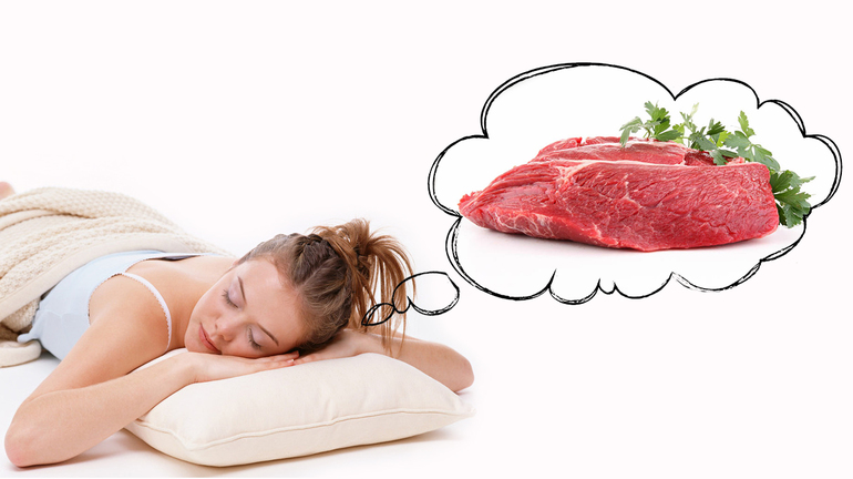 Жарить мясо во сне женщине