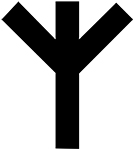 Рунический знак Альгиза