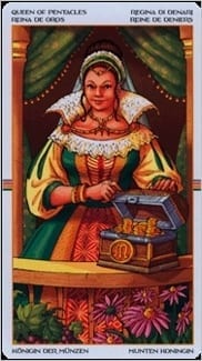 Колесо Таро года: Королева пентаклей